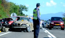 Jadranovo 10.05.2019. Policija o?evid te?ka prometna nesre?a na Jadranskoj magistrali na dionici Jadranovo -Dramalj Foto Marko Gracin 