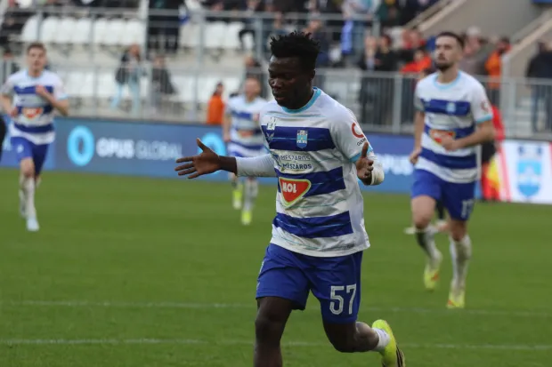 Osijek, 28. 02. 2026, Opus Arena, nogomet, Osijek - Vukovar, SuperSport HNL 25/26. Samuel Akere (57).snimio GOJKO MITIĆ