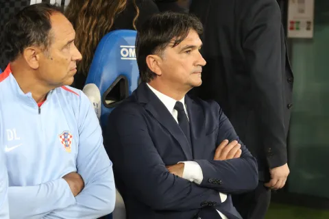 Osijek, 09. 06. 2025, Opus Arene, utakmica, kvalifikacije za svjetsko prvenstvo, Hrvatska - Če&scaron;ka. Zlatko Dalićsnimio GOJKO MITIĆ