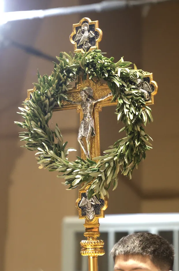 Osijek, 29 03. 2026., Konkatedrala, Cvjetnica, Cvjetnica 2026, sv. misa, misa, Matej Glavica - župnik  SNIMIO BRUNO JOBST