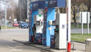 Osijek, 03. 03. 2026., slobodnjak; slobodnjaci; benzinska pumpa; gorivo; poskupljenje; naftni derivatiSNIMIO BRUNO JOBST