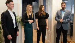 Osijek, 1. 4. 2026., DICE, obilazak tvrtke DICE; direktor; Željko Brdarić; zaposlenice; Ivan Radić; inovacija; IT industrija; IT; tvrtka; ured; biznis; tehnologija; obnova