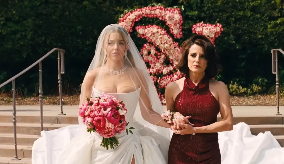 Pictures MUST credit: HBO Max Here is the final trailer for hit TV show Euphoria starring Hollywood A listers Sydney Sweeney, Zendaya and Jacob Elordi. The new series picks up after a five-year time jump that takes the characters from East Highland High School into early adulthood. Twenty-nine-year-old Zendaya's character Rue is seen being interrogated by drug enforcement agents about a trip to Mexico, where she was forced to swallow suspicious packages. She remains in debt to a drug dealer who confronts her at work, while a new threat named Alamo is reportedly trying to kill her. Sweeney's character Cassie, 28, is now married to Nate played by Elordi,also 28, and living in the suburbs. Cassie has become an adult content creator to escape the "entrapment of domesticity," a career Nate is unhappy with. In a major twist, Maddy played by Alexa Demi has reappeared in Cassie's life and is helping her film her adult content. Finally Lexi, played by Maude Apatow, is successfully working in Hollywood as an assistant to a high-profile show runner, played by guest star Sharon Stone. The new series begins broadcasting on HBO Max on April 12. Picture supplied by JLPPA Photo: JLPPA/Bestimage/BESTIMAGE