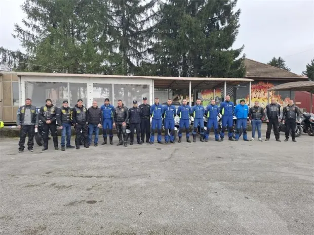 Kondicijski trening policijskih motociklista u Virovitici
