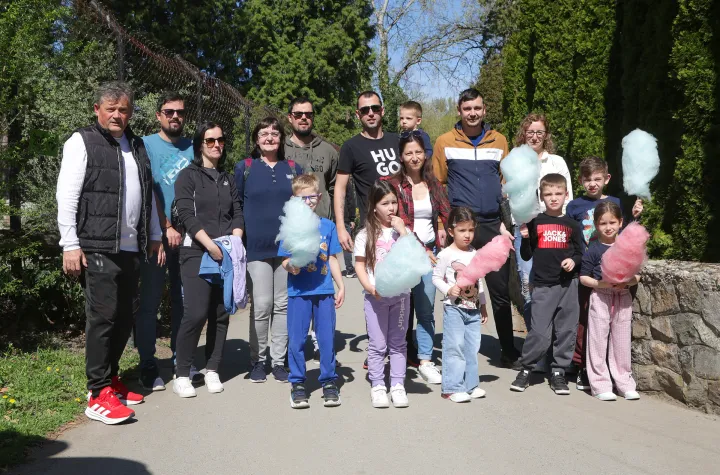 Osijek, 06. 04. 2026., ZOO, Uskrs, zeko, gužva, obilazak, obitelj Marku&scaron;SNIMIO BRUNO JOBST