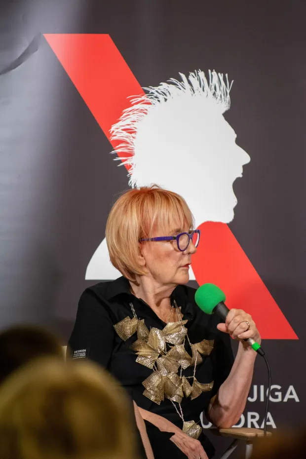 RIJEKA 13.09.2022. Vrisak - Promocija knjige Vedrane Rudan u MMSU. promocija knjige, mmsu, vrisak, bencic, vedrana rudan. Snimila: Ana Krizanec