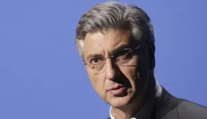 Zagreb, 24.03.2026 - Obilježavanje 36. obljetnice osnivanja organizacija gradskih četvrti HDZ-a Črnomerec, Podsljeme, Donji grad i Gornji grad-Medve&scaron;čak. Na fotografiji Andrej Plenković.foto HINA/ Admir BULJUBA&Scaron;IĆ/ abu