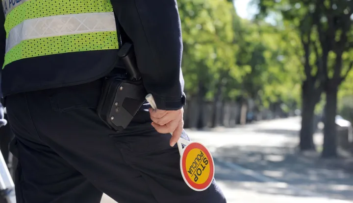 RIJEKA, 21. 09. 2017. - POLICIJA, EUROPSKI DAN BEZ POGINULIH U PROMETU, BIVIO, BRZINA, KAMERA, SNIMANJE BRZINE, PROMET, PREKR?AJ, KAZNA  SNIMIO: VEDRAN KARUZA