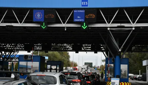 12.10.2025., Stara Gradiska - Uvodjenje Rntry/Exit sustava na granicnom prijelazu Stara Gradiska. Photo: Ivica Galovic/PIXSELL