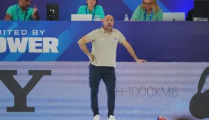 Alexandrupoulos, 08.04.2026 - Hrvatska vaterpolska reprezentacija pora?ena je u utakmici B skupine Svjetskog kupa Divizije 1 u gr?kom gradu Alexandrupoulosu od Italije 11-13 (1-2, 6-5, 2-4, 2-2) i borit ?e vjerojatno za poredak od 5. do 8. mjesta. Na slici Ivica Tucak. foto HINA/ HVS/ Aniko KOVACS/ ik