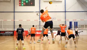 Osijek, 08. 04. 2026., Dvorana Jug 2, odbojka, Mursa Osijek - Ribola Ka&scaron;tela, prva utakmica polufinalne serije za prvaka Hrvatske SNIMIO BRUNO JOBST