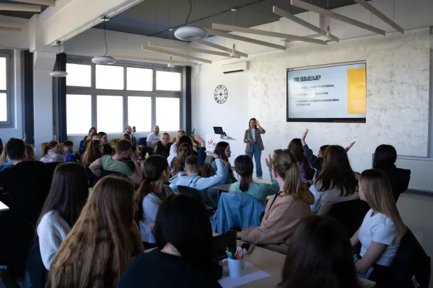 Osijek, 9. 4. 2026., DKolektiv hackhathonHachatkon; DKolektiv; osnovne &scaron;kole; &scaron;kolarci; natjecanje; projekt