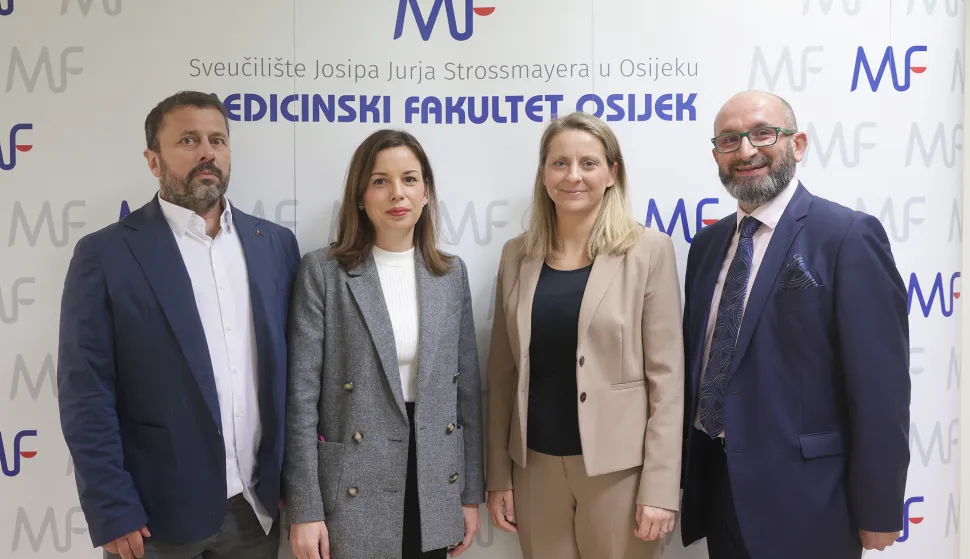 Osijek, 09. 04. 2026., MFOS, konferencija, Zdravlje počinje prevencijom, Tomislav Benjak; Ana Stupin; Martina Bogut Barić; Ivan Mi&scaron;kulin  SNIMIO BRUNO JOBST