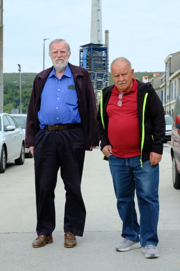 Biv&scaron;i načelnik općine Kr&scaron;an Valter Kvalić i stanovnik Plomina Ivo Juras