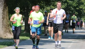 Osijek, 27.06.2020., - Trg A.Starcevica - Osjecki Ferivi polumaraton. COVID-19; koronavirus;.FOTOZeljko Sepic