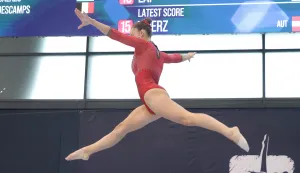 Osijek, 10. 04. 2026., Dvorana Gradski vrt, DOBRO World Cup, DOBRO World Cup 2026, kvalifikacije, drugi dan, dan 2, Christina Zwicker SNIMIO BRUNO JOBST