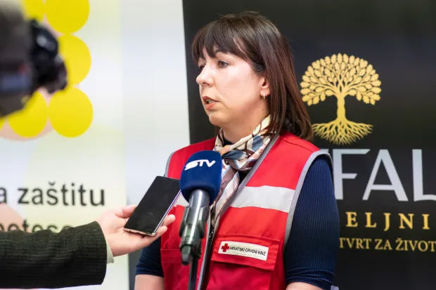 Osijek, 13. 4. 2026., Dan zdravlja, HDZ GČ RetfalaMartina Hećimović; dan zdravlja; zdravstveni pregledi; darivanje krvi; mjerenje &scaron;ećera; mjerenje tlaka; GČ Retfala