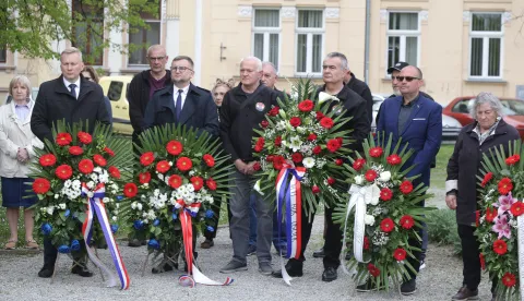 Osijek, 14. 04. 2026., Park Oscara Nemona, Jom Ha&scaron;oa, obilježavanje,  SNIMIO BRUNO JOBST