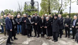 Zagreb, 14.4.2026 - Sredi&scaron;nja komemorativna svečanost povodom Dana sjećanja na žrtve Holokausta (Jom Ha&scaron;oa) u organizaciji Židovske općine Zagreb. Foto Hina/ Dario GRZELJ/ dag
