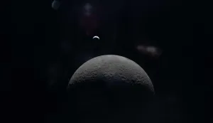 This handout picture released on April 9, 2026 by NASA shows a faint view of a crescent Earth above the horizon on the Moon?s far side, photographed by the Artemis II crew from the Orion spacecraft on April 6, 2026. The Artemis II astronauts conducted a historic lunar flyby, gathered invaluable data and took in unprecedented Moon views, but one of the most crucial moments of their 10-day mission is still to come: their April 10 splashdown. (Photo by Handout/NASA/AFP)/RESTRICTED TO EDITORIAL USE - MANDATORY CREDIT "AFP PHOTO/NASA" - HANDOUT - NO MARKETING NO ADVERTISING CAMPAIGNS - DISTRIBUTED AS A SERVICE TO CLIENTS