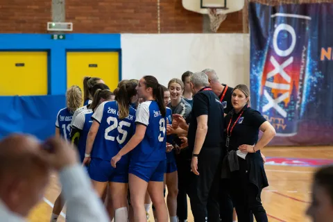 Osijek, 18. 4. 2026., Rukomet žene, prva liga, Osijek - Lokomotiva Zagrebrukomet; žene; sport; prva liga; Osijek; Lokomotiva Zagreb