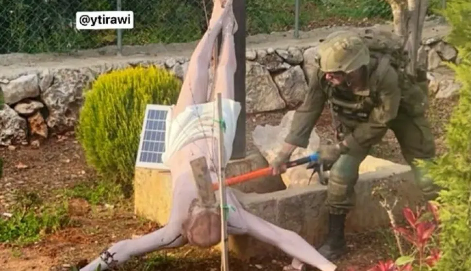 Izraelski vojnik u Libanonu razbio kip Isusa Krista