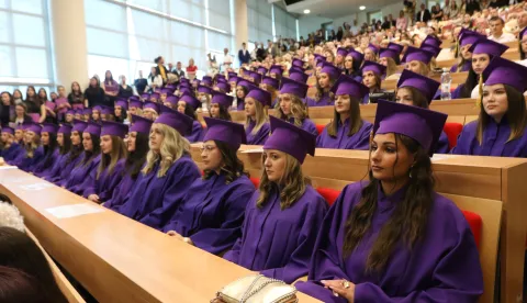Osijek, 20. 04. 2026, FAZOS, Aula magna, promocija magistara Fakulteta za odgojne i obrazovne znanosti Osijek, FOOZOS.snimio GOJKO MITIĆ