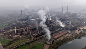 19.11.2024., Zenica, Bosna i Hercegovina - Pogled iz zraka na postrojenja Zeljezare Zenica i ArcelorMittal. Zenica je jedan od najzagadjenijih gradova svijeta. Photo: Armin Durgut/PIXSELL