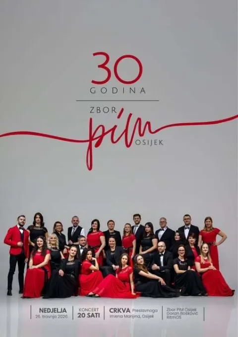 Zbor Preslavnog Imena MarijinaDonji grad30. obljetnicaFotoarhiva zboraPLAKAT ZA OBLJETNIČKI KONCERT