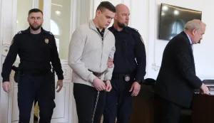 Osijek, 20. 03. 2026, Županijski sud u Osijeku. Početak novog suđenja Marku Smažilu za ubojstvo studentice Mihaele Berak. Marko Smažil.snimio GOJKO MITIĆ