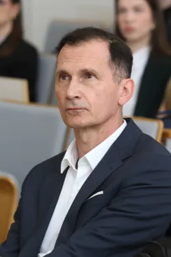 Osijek 26. 03. 2026, Građevinski fakultet, Otvaranje OSCON-a. Dragan Primorac.snimio GOJKO MITIĆ