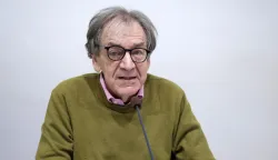 Zagreb, 28.04.2026 - Alain Finkielkraut, redoviti član Francuske akademije i dopisni član HAZU održao je predavanje "Izrael, Europa, antisemitizam". Na fotografiji Alain Finkielkraut.foto HINA/ Denis CERIĆ /dc