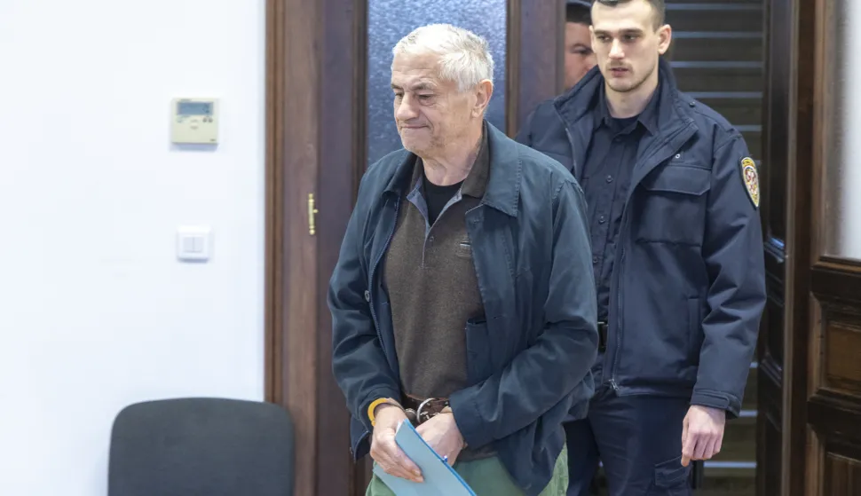 10.02.2025., Osijek - Nastavak sudjenja Zeljku Travici za ratni zlocin. Svjedoci Zoran Sorli, svjedok koji je bio prisiljavan da jede ljudski mozak. Photo: Borna Jaksic/PIXSELL