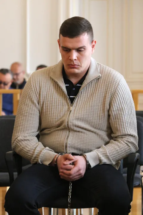 Osijek, 20. 03. 2026, Županijski sud u Osijeku. Početak novog suđenja Marku Smažilu za ubojstvo studentice Mihaele Berak. Marko Smažil.snimio GOJKO MITIĆ