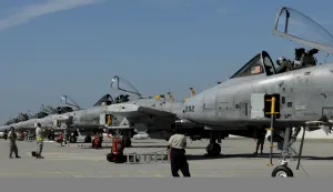 A-10 Thunderbolt IIs from the 81st Fighter Squadron line up for take off in support of a close air support mission Sept. 10, during Ramstein Rover 2012 here. They provided close air support to ground support conducting forward air control training. RARO 12 is a NATO-partnership building exercise involving more than 16 nations. A-10 Thunderbolt IIs from the 81st FS are participating in the exercise to provide close air support to partnering nations and practice forward air control missions with their NATO allies in international security assistance force realistic scenarios. During this mission the 81st FS pilots supported German and Italian forward air controllers. Participating in exercises like RARO 12 ensures effective employment of airpower in support of alliance or coalition forces while mitigating risks to civilians in contingency operations.