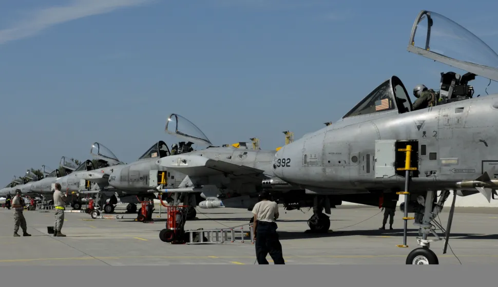 A-10 Thunderbolt IIs from the 81st Fighter Squadron line up for take off in support of a close air support mission Sept. 10, during Ramstein Rover 2012 here. They provided close air support to ground support conducting forward air control training. RARO 12 is a NATO-partnership building exercise involving more than 16 nations. A-10 Thunderbolt IIs from the 81st FS are participating in the exercise to provide close air support to partnering nations and practice forward air control missions with their NATO allies in international security assistance force realistic scenarios. During this mission the 81st FS pilots supported German and Italian forward air controllers. Participating in exercises like RARO 12 ensures effective employment of airpower in support of alliance or coalition forces while mitigating risks to civilians in contingency operations.