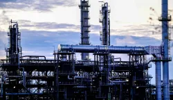 Partial view of the facilities of the PCK Schwedt refinery in Schwedt, northeastern Germany, are pictured at the company's plant on early April 30, 2026, one day before Russia will halt the pipeline flow of Kazakh oil to Germany, citing technical reasons. The stoppage from May 1, 2026 will impact the PCK refinery, run by the German subsidiary of Russia's state-owned oil company Rosneft, that supplies much of the Berlin region and the capital's international airport with fuel. The move by Moscow comes amid Russia's war against Ukraine and a global energy crisis sparked by the US-Israeli war against Iran, which has caused major disruptions to global oil and gas markets. The German government stressed it does not expect an energy supply crunch. (Photo by Tobias SCHWARZ/AFP)