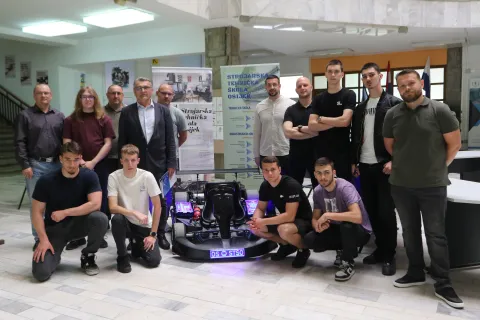 Osijek, 04. 05. 2026, Strojarsko tehnička &scaron;kola Osijek. Priča o grupi mentora i učenika koji idu na državno natjecanje. I njihov usje&scaron;ni projekt električni karting...snimio GOJKO MITIĆ