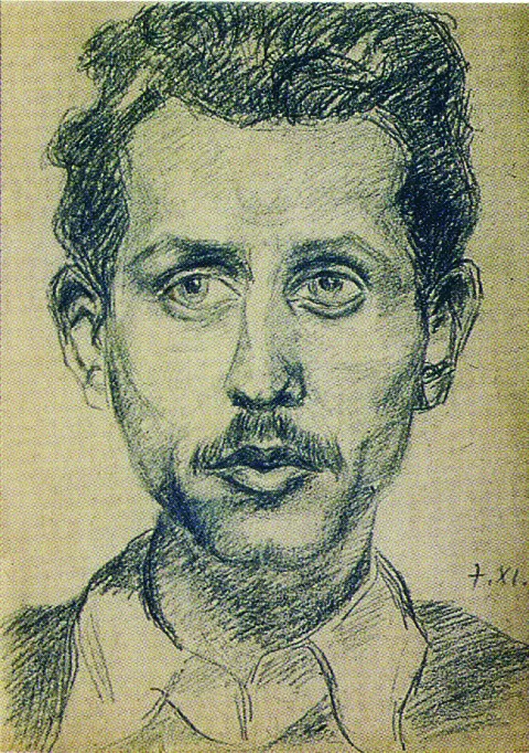 Julije Knifer, autoportret