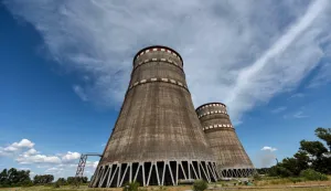 Two cooling towers are captured on the premises of the Zaporizhzhia Nuclear Power Plant, Enerhodar, Zaporizhzhia Region, southeastern Ukraine, July 10, 2019. Ukrinform.DPA/PIXSELL