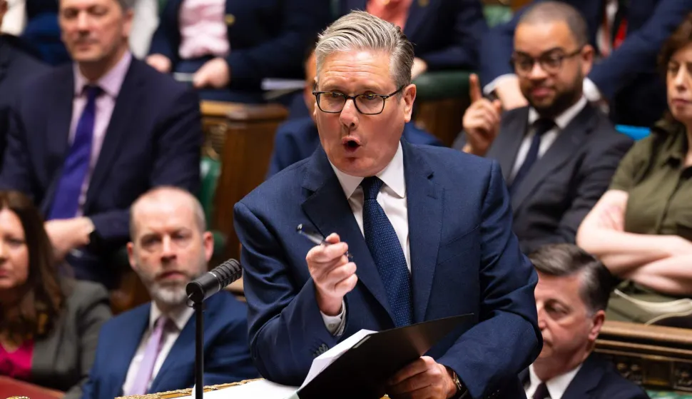 This handout photograph taken and released by the UK Parliament's House of Commons on April 15, 2026 shows Britain's Prime Minister Keir Starmer speaking during the weekly session of Prime Minister's Questions (PMQs). (Photo by Handout/House of Commons/AFP)/RESTRICTED TO EDITORIAL USE - MANDATORY CREDIT " AFP PHOTO/House of Commons " - NO USE FOR ENTERTAINMENT, SATIRICAL, MARKETING OR ADVERTISING CAMPAIGNS - EDITORS NOTE THE IMAGE MAY HAVE BEEN DIGITALLY ALTERED AT SOURCE TO OBSCURE VISIBLE DOCUMENTS - BEST QUALITY AVAILABLE/