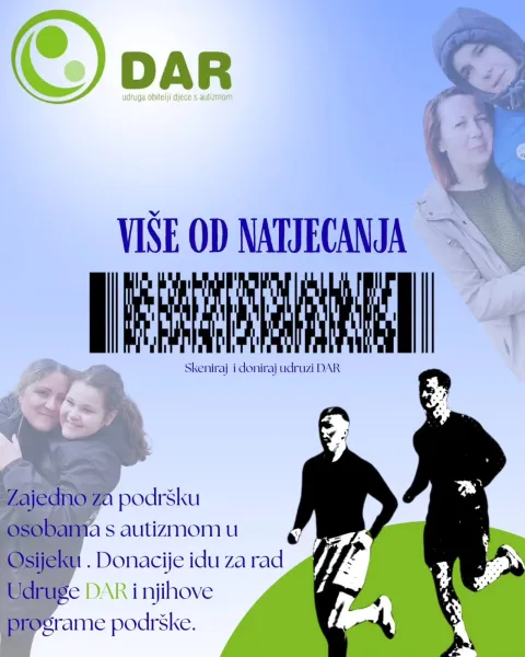 Plakat za dnacije - Hyros - dvojac trkača