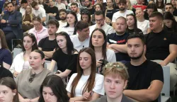 Osijek, 05. 05. 2026., EFOS, Career day, otvorenje, &scaron;tandovi, studenti, studentSNIMIO BRUNO JOBST