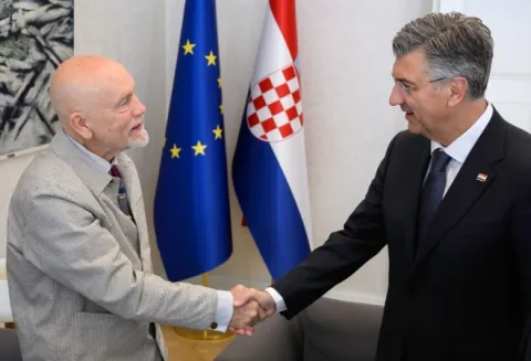 John Malkovich i Andrej Plenković