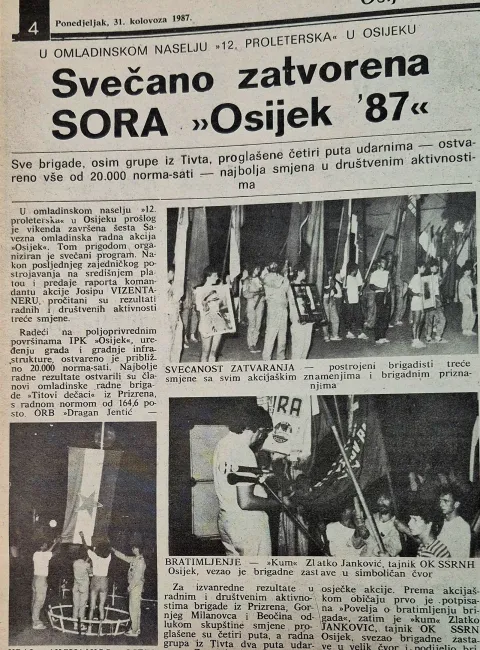Osamdesete su bole godine...tema: Omladinske radne akcije