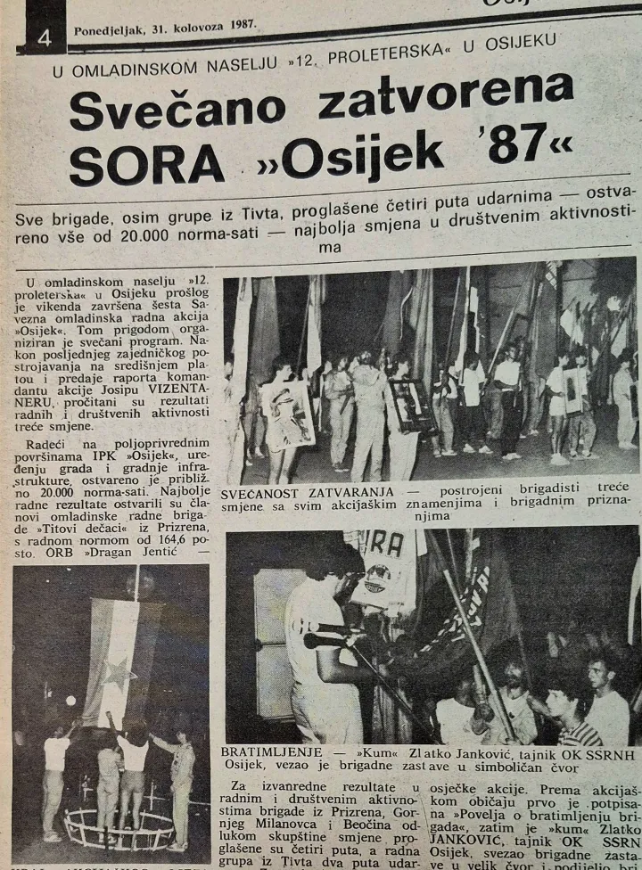 Osamdesete su bole godine...tema: Omladinske radne akcije