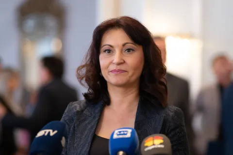 Osijek, 4. 5. 2026., Dodjela Zelenih povelja, ured županiceNata&scaron;a Trami&scaron;ak; Zelene povelje; županica; županija; priznanje; podjela; dobitnici; očuvanje okoli&scaron;a; ekologija