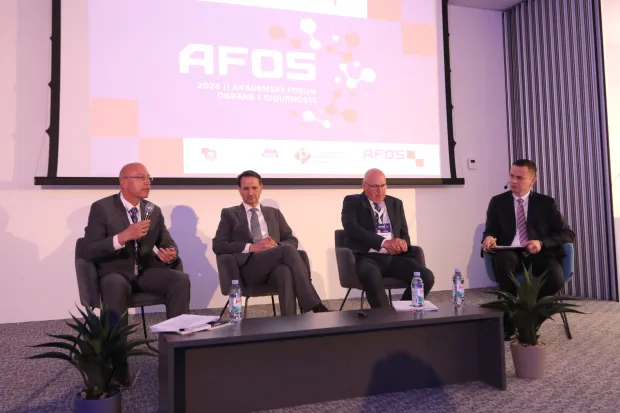 Osijek, 06. 05. 2026, IT park Osijek. Akademski forum obrane i sigurnosti AFOS 2026 - konferencija o nacionalnoj sigurnosti, obrani i tehnolo&scaron;koj budućnosti.snimio GOJKO MITIĆ