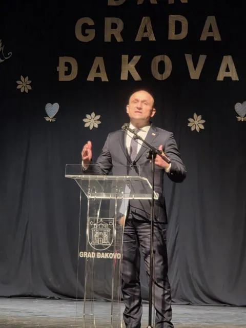 ĐakovoDan grada Đakovčanima je čestitao i potpredsjednik Vlade i ministar obrane Ivan Anu&scaron;ićSvibanj 2026.