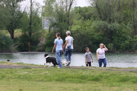 Osijek, 09. 05. 2026, Bajer, Jug 2. Obilazak početka radova na uređenju Sportsko - rekreacijskog centra Bajer na Jugu 2. snimio GOJKO MITIĆ